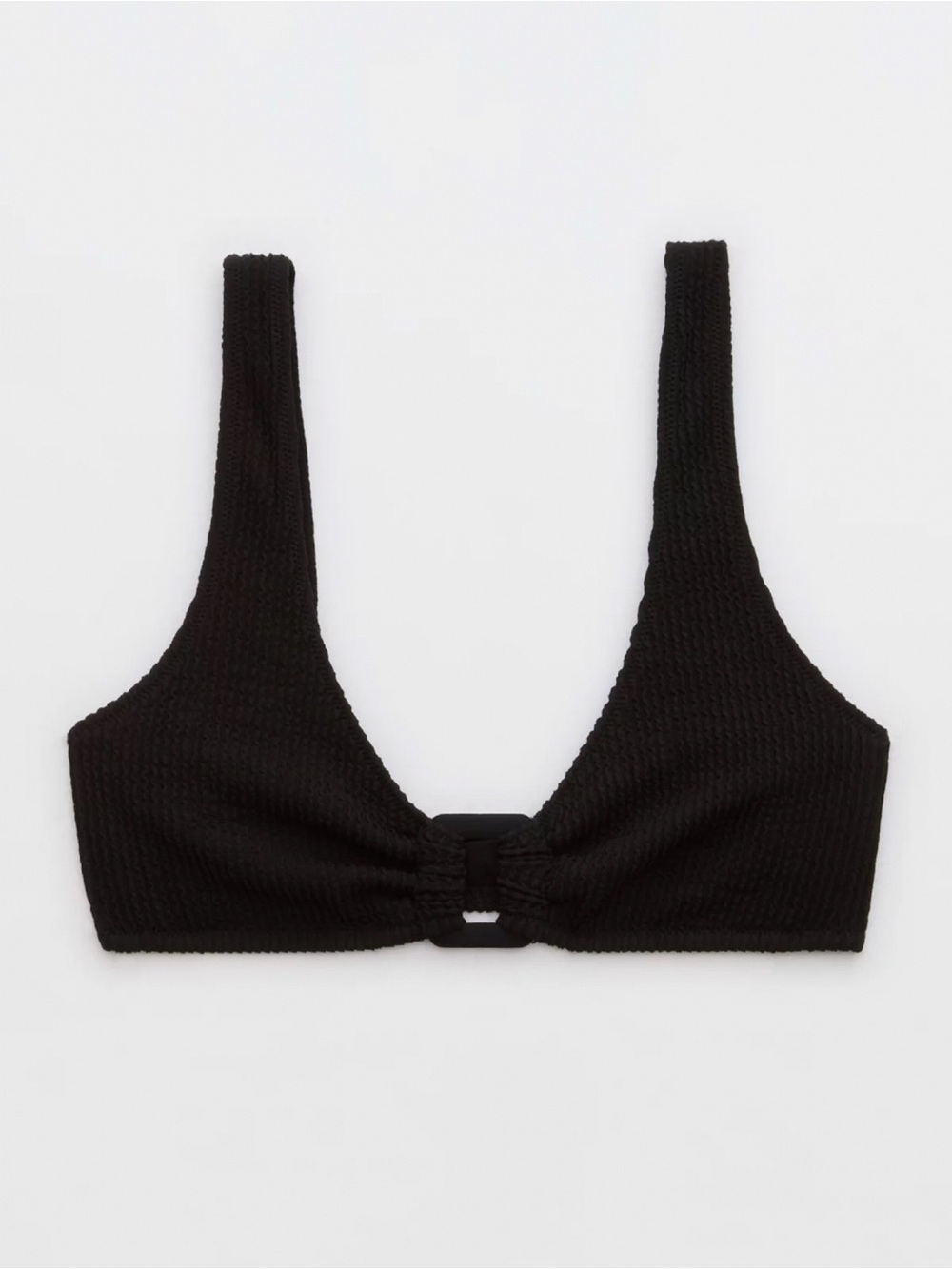 Aerie Crinkle Ring Wide Strap Scoop Bikini Top